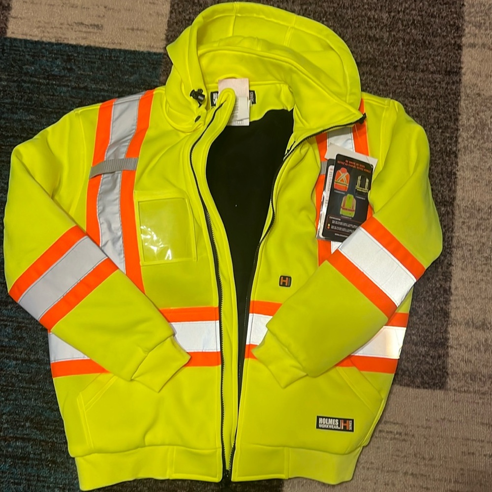 Holmes Workwear H Series Heated Zip Up Safety Hoodie  Men’s medium